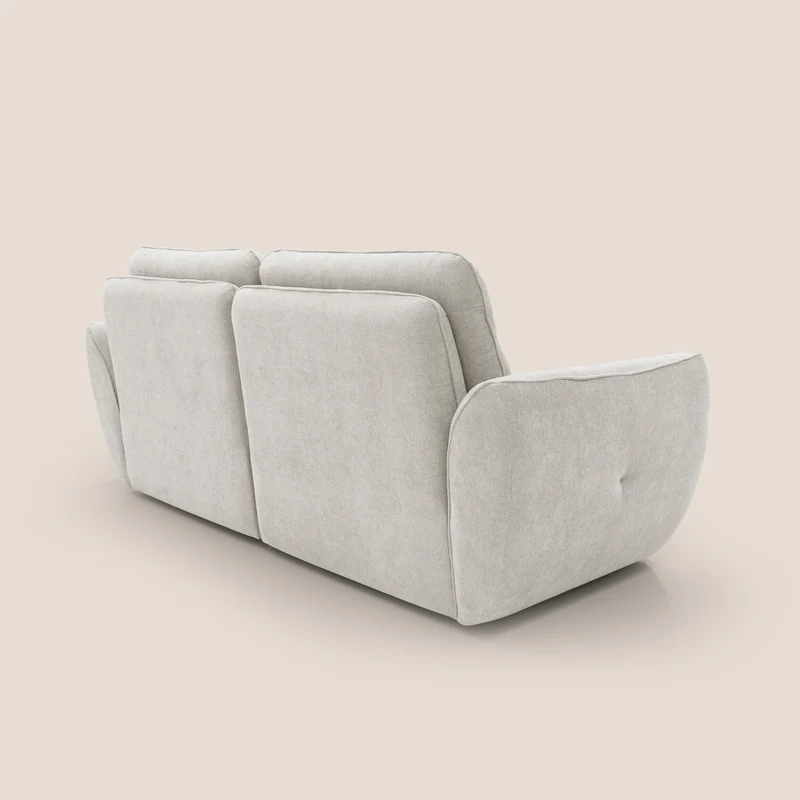 Cerbero canapé 2 ou 3 places en bouclette douce imperméable T07 blanc