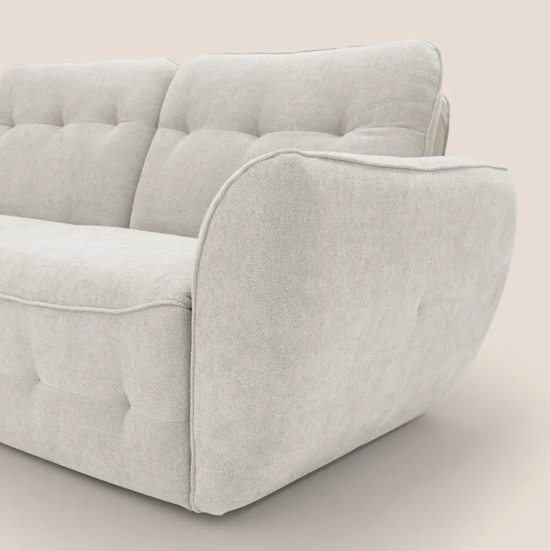Cerbero canapé 2 ou 3 places en bouclette douce imperméable T07 blanc