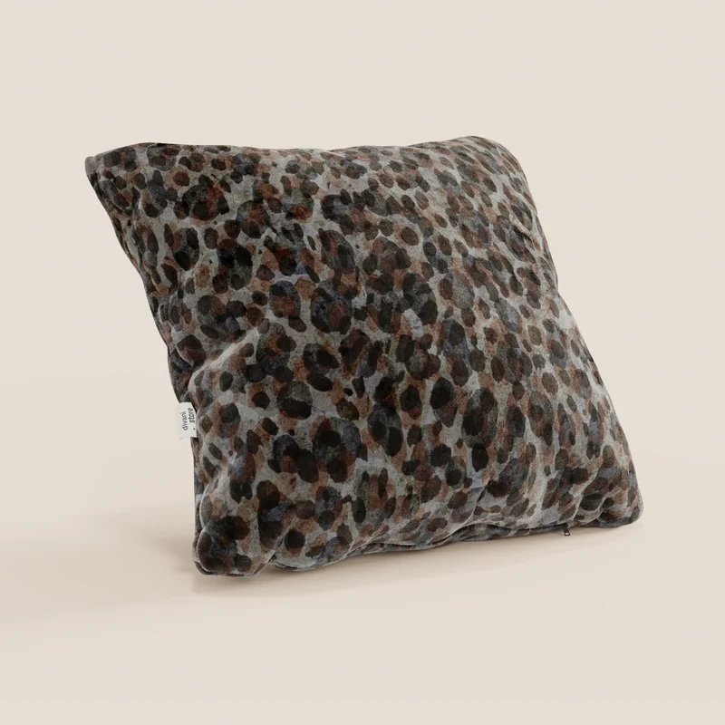 Brush coussins en Velours imperméable anthracite