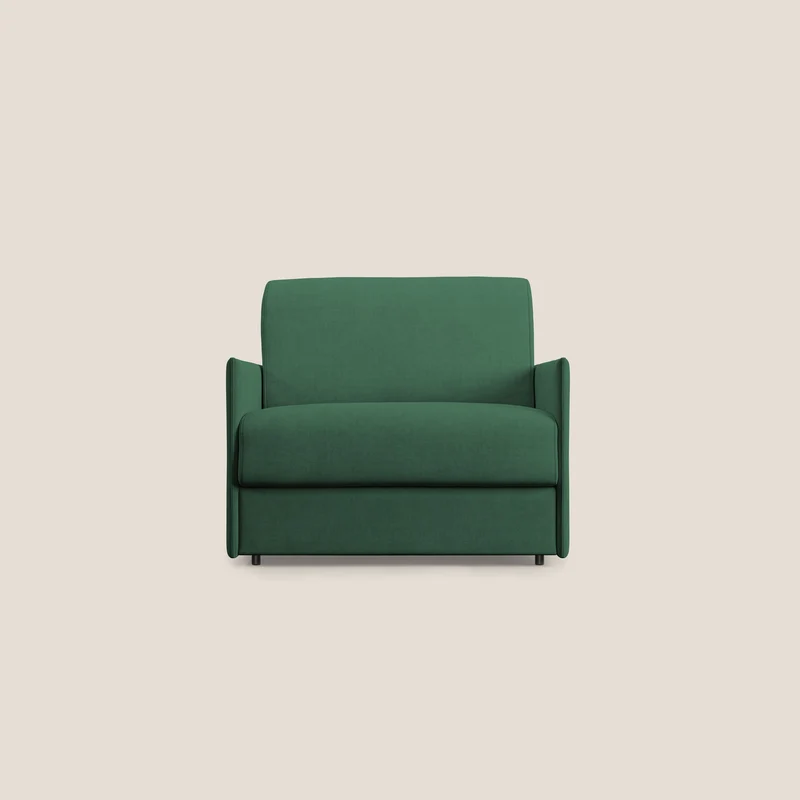 Evans fauteuil convertible en tissu imperméable T02 vert