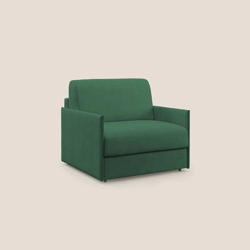 Evans fauteuil convertible en tissu imperméable T02 vert