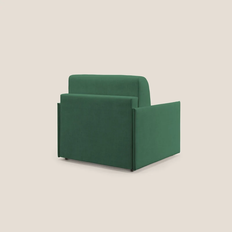 Evans fauteuil convertible en tissu imperméable T02 vert