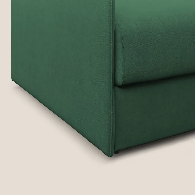 Evans fauteuil convertible en tissu imperméable T02 vert