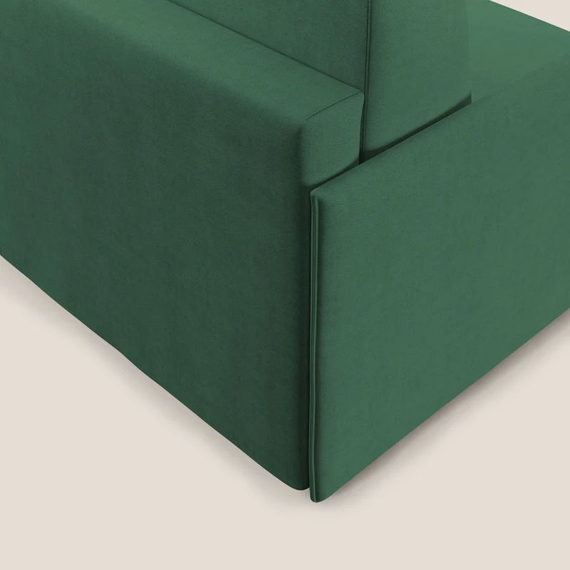Evans fauteuil convertible en tissu imperméable T02 vert