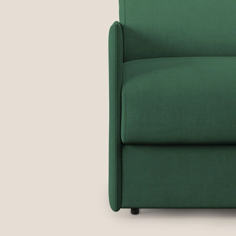 Evans fauteuil convertible en tissu imperméable T02 vert