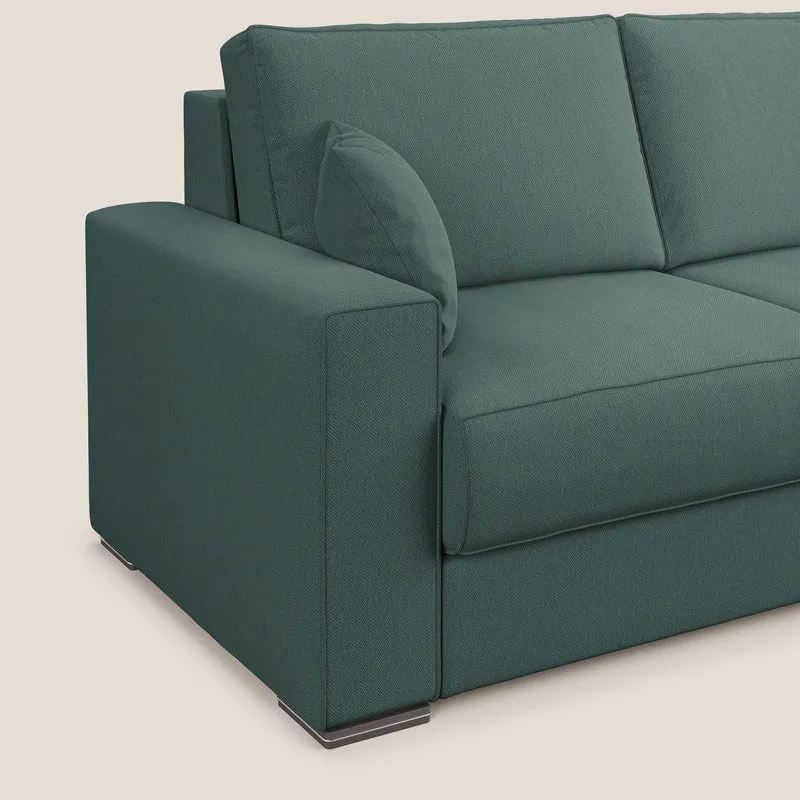 Dream Canapé convertible d'angle en tissu détachable T05 vert
