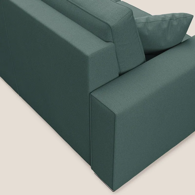 Dream Canapé convertible d'angle en tissu détachable T05 vert