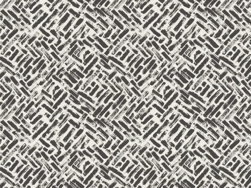 Brick coussins géométriques en tissu hydrofuge noir