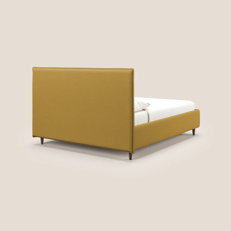 Hunter lit rembourré avec coffre déhoussable en tissu imperméable flammé T19 jaune