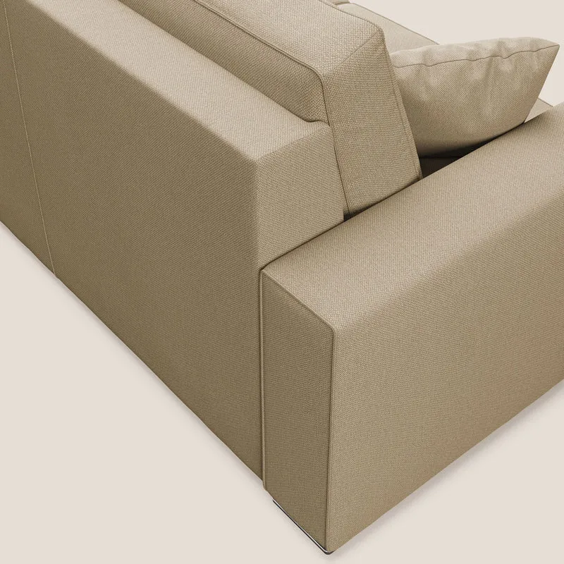 Dream Canapé convertible d'angle en tissu détachable T05 beige