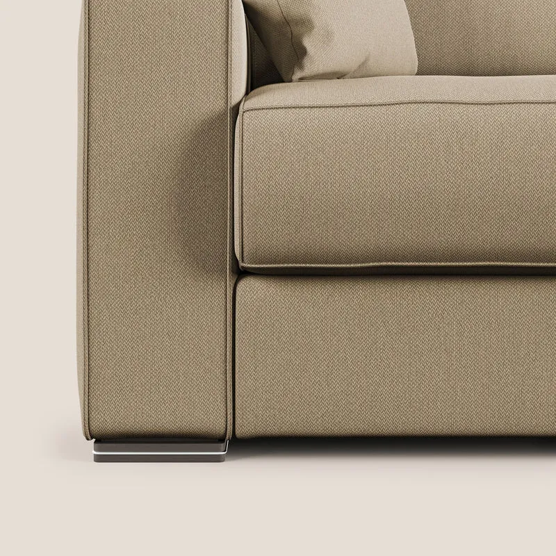 Dream Canapé convertible d'angle en tissu détachable T05 beige