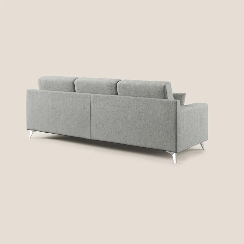 Michael Canapé d'angle REVERSIBLE en tissu imperméable T03 gris clair