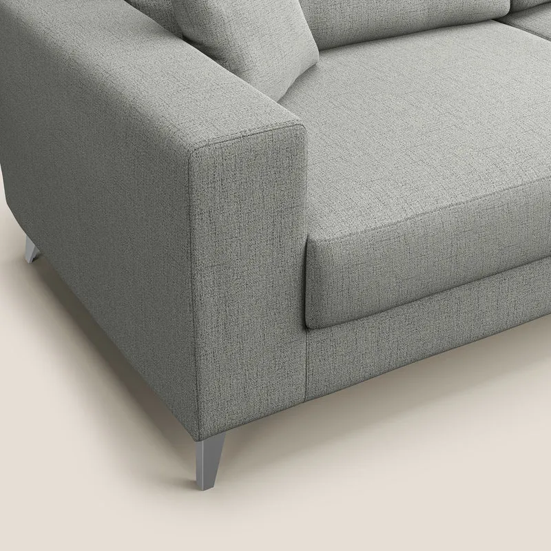 Michael Canapé d'angle REVERSIBLE en tissu imperméable T03 gris clair