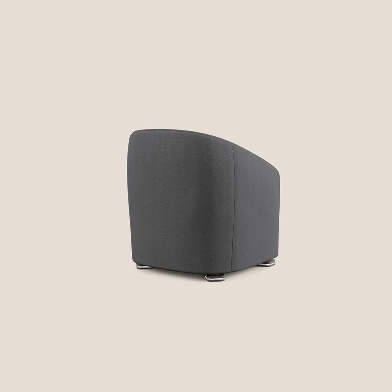 Cloe Fauteuil en tissu détachable à l'eau QuickClean T08 anthracite