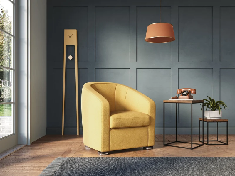 Cloe Fauteuil en tissu détachable à l'eau QuickClean T08 anthracite