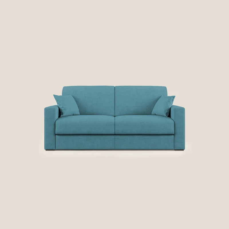 Best canapé-lit double en tissu imperméable T02 bleu azur