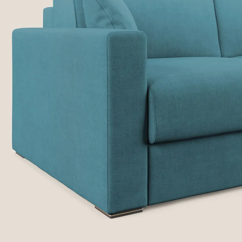 Best canapé-lit double en tissu imperméable T02 bleu azur