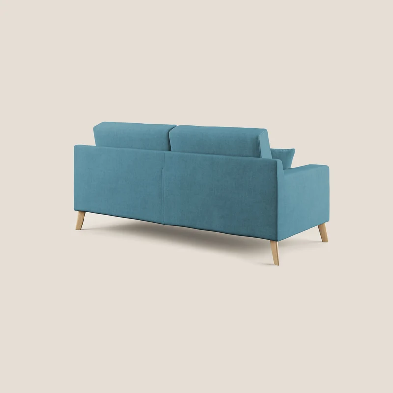 Danish canapé moderne en tissu doux imperméable T02 bleu ciel