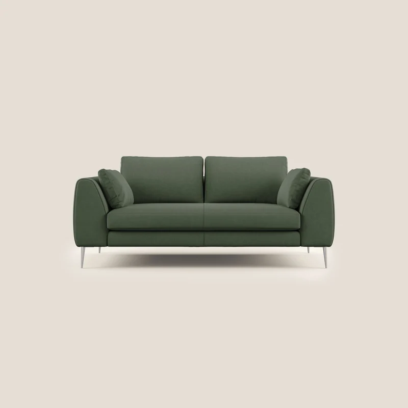 Plano canapé moderne en microfibre technique détachable T11 vert