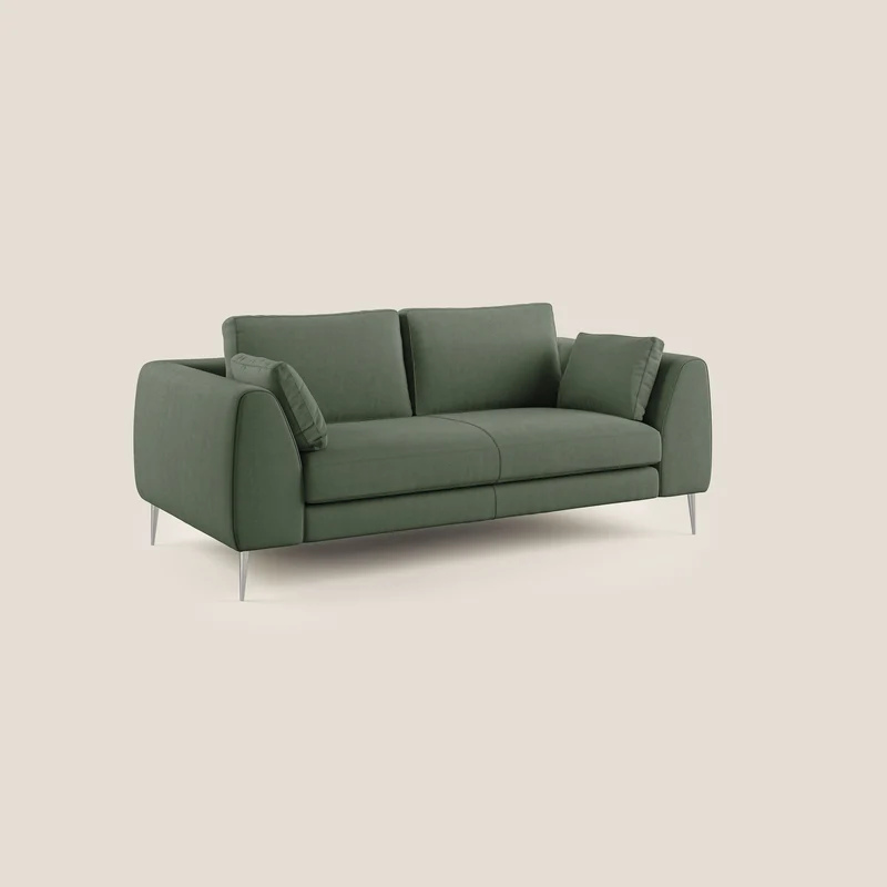Plano canapé moderne en microfibre technique détachable T11 vert