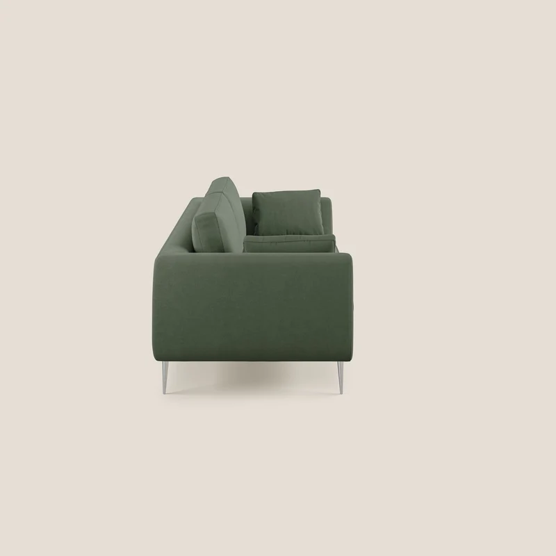Plano canapé moderne en microfibre technique détachable T11 vert