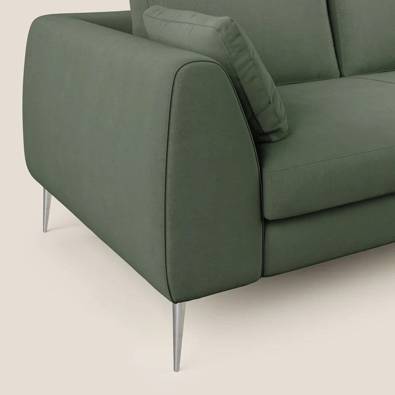 Plano canapé moderne en microfibre technique détachable T11 vert