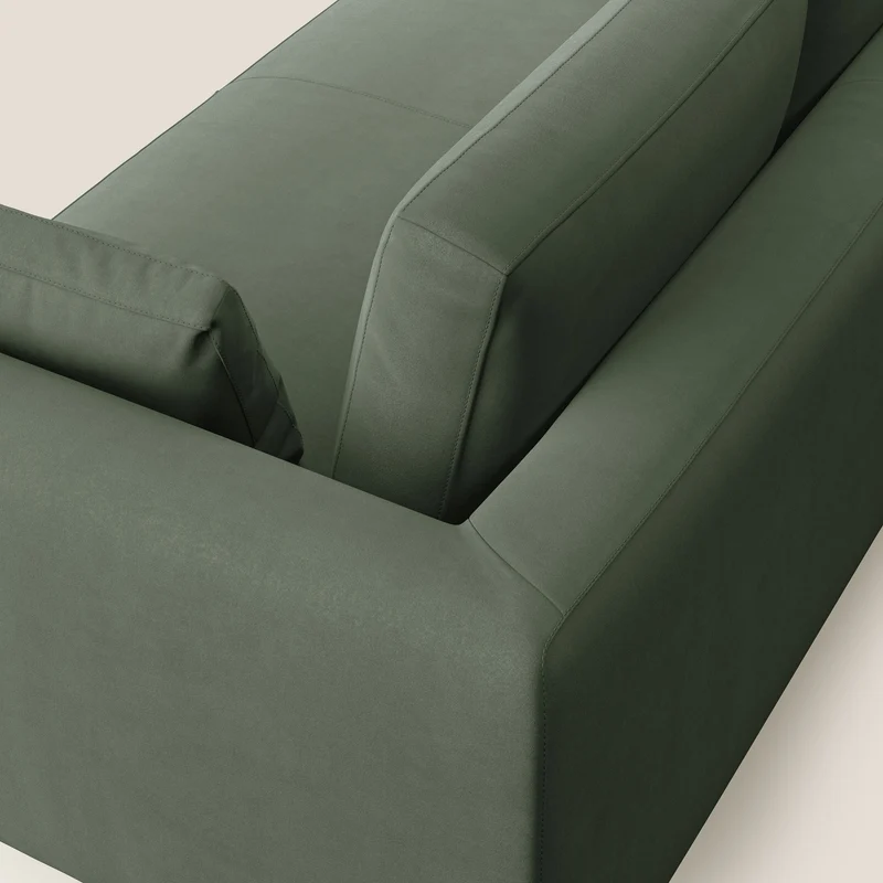 Plano canapé moderne en microfibre technique détachable T11 vert