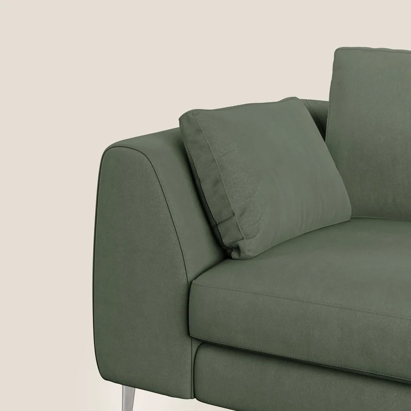 Plano canapé moderne en microfibre technique détachable T11 vert