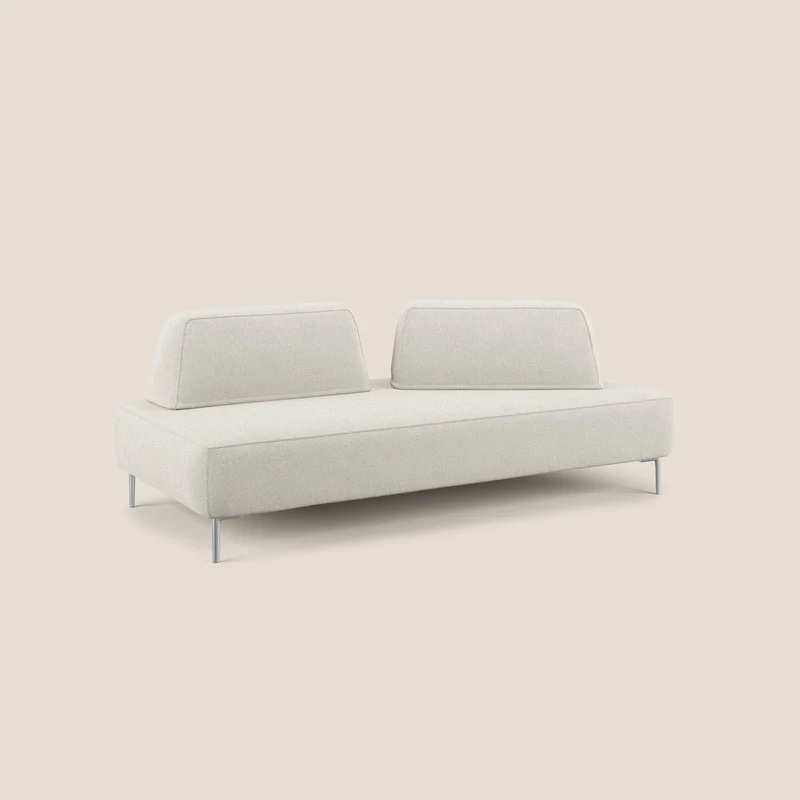 Newton Canapé modulable avec dossier amovibles T07 blanc