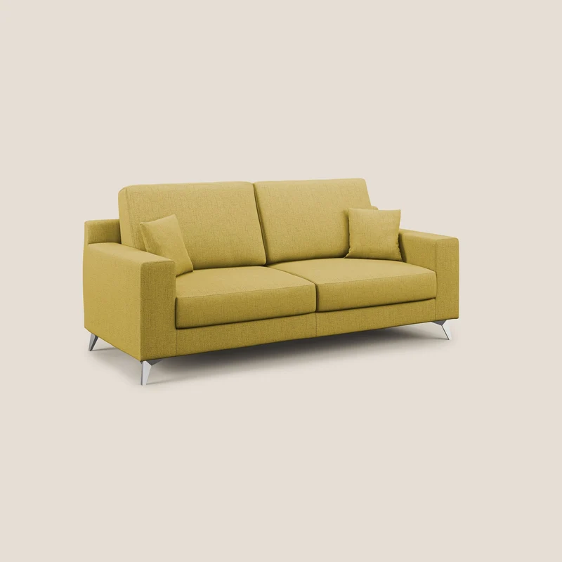 Michael Canapé en tissu imperméable antitache T03 jaune