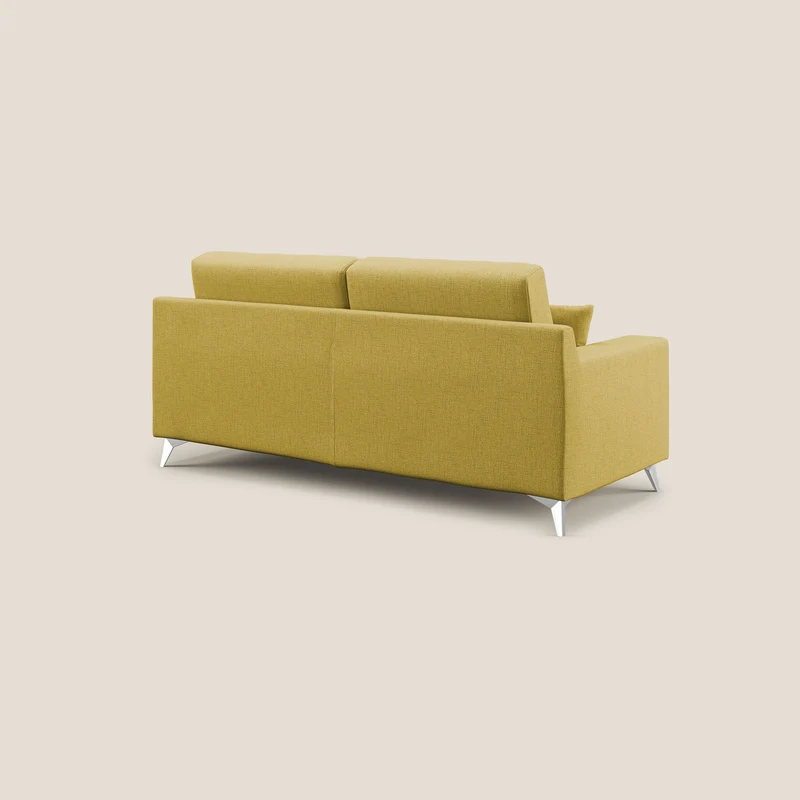 Michael Canapé en tissu imperméable antitache T03 jaune