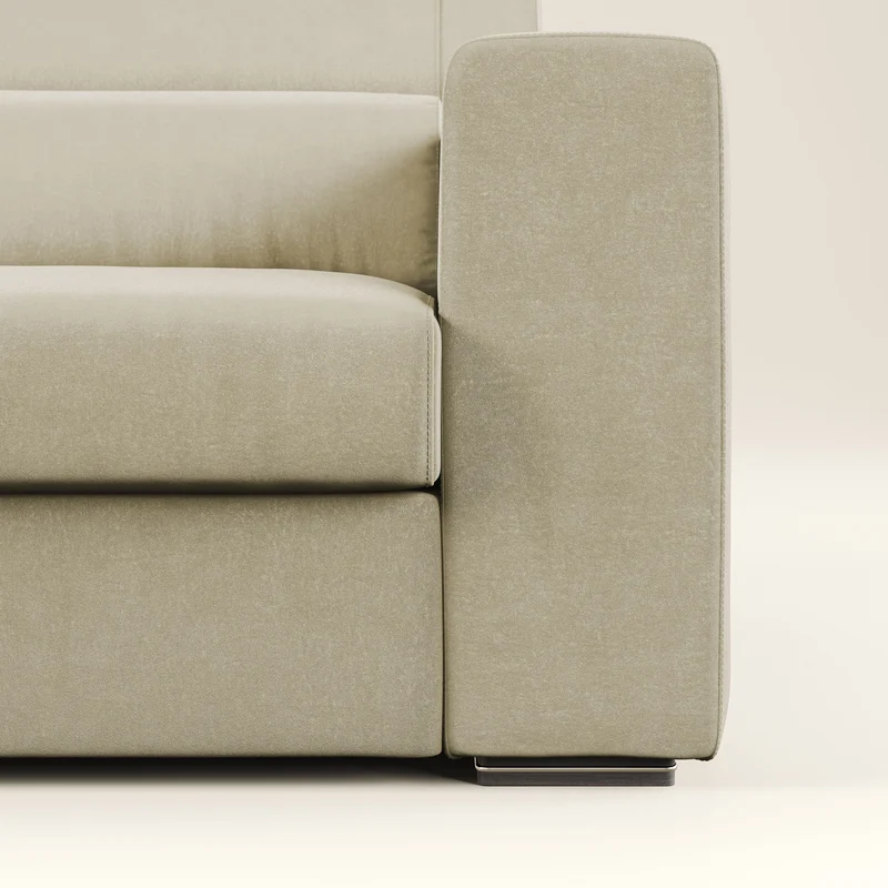 Vegas canapé avec têtières inclinables en microfibre imperméable T11 beige