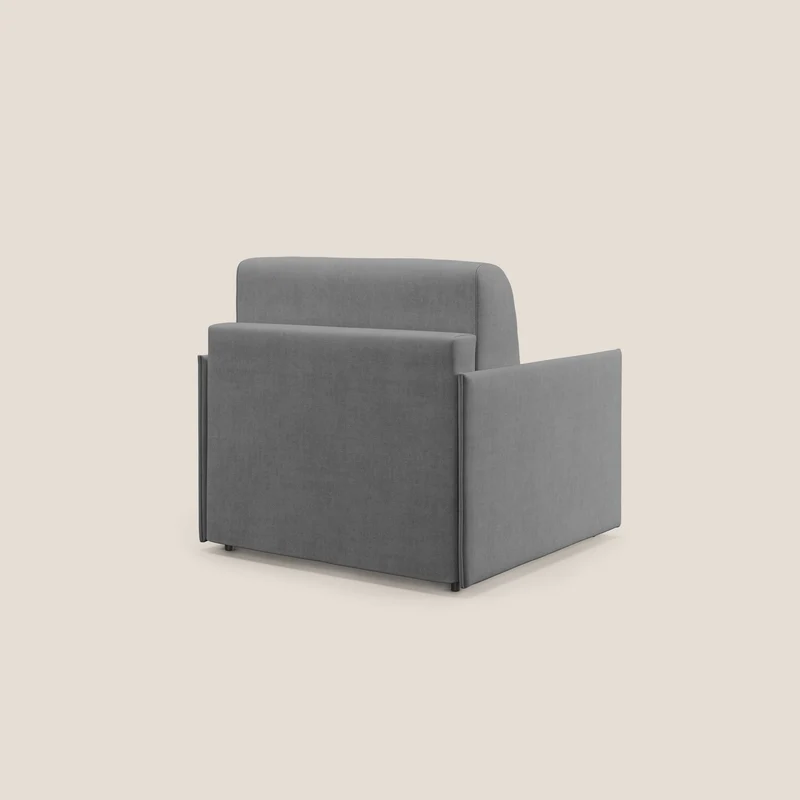 Evans fauteuil convertible en tissu imperméable T02 gris
