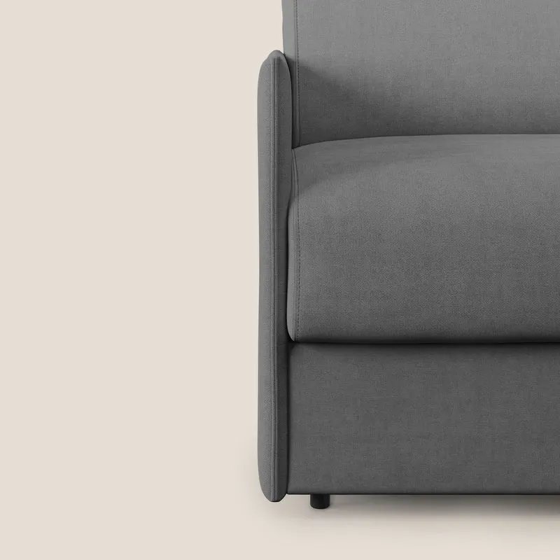 Evans fauteuil convertible en tissu imperméable T02 gris