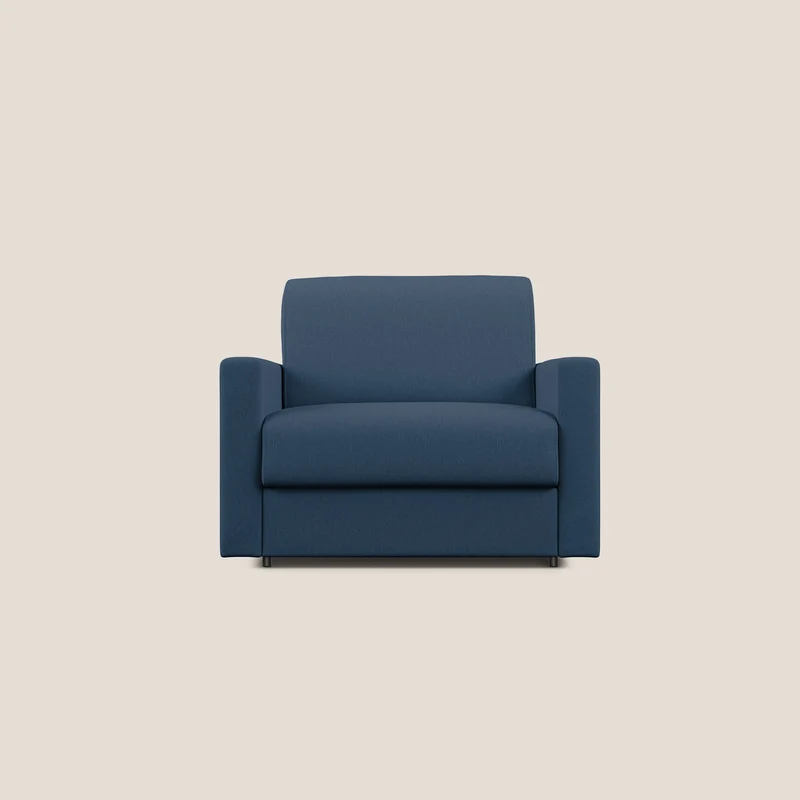 Chris Fauteuil convertible en tissu imperméable T13 bleu