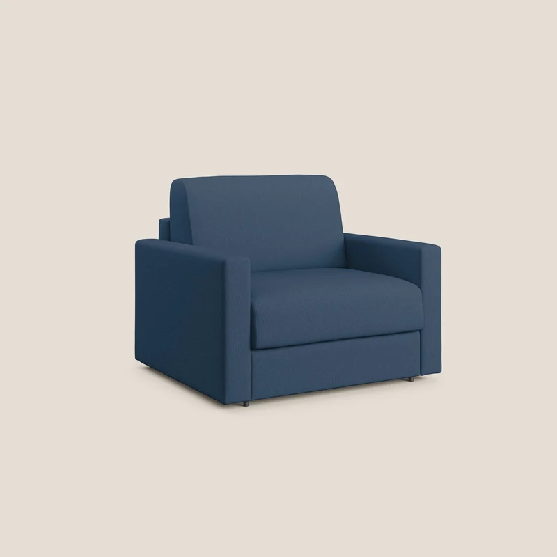 Chris Fauteuil convertible en tissu imperméable T13 bleu