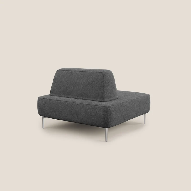 Newton fauteuil modulable avec dossier amovibles T07 anthracite