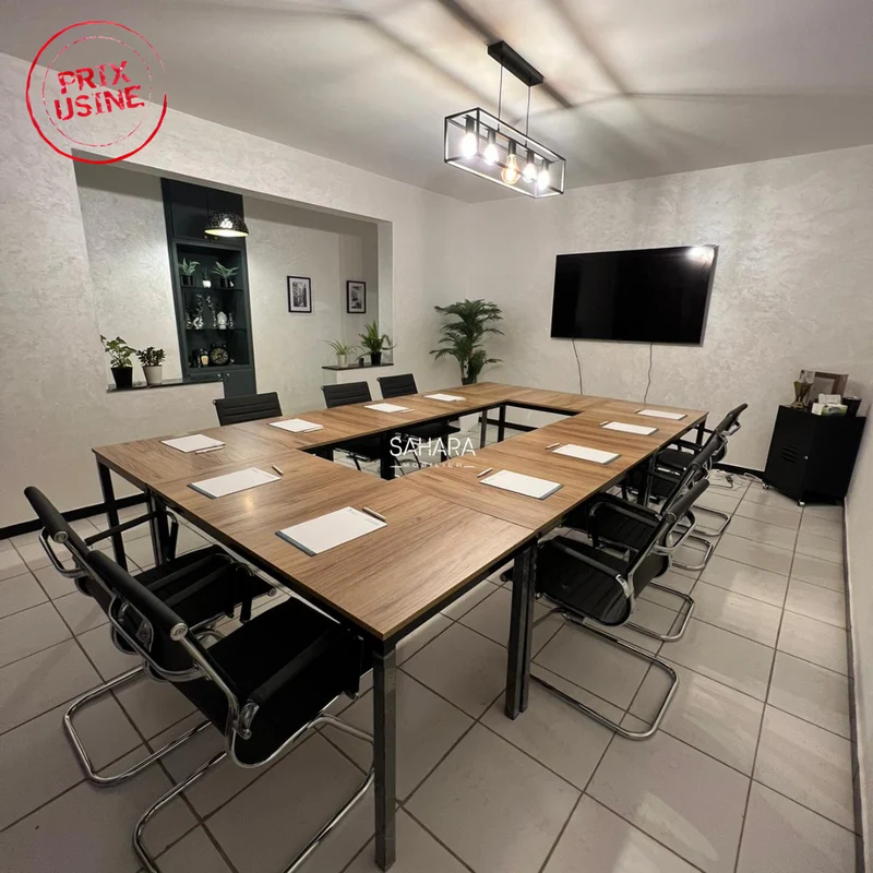 Table de réunion semi métallique 240 cm Héritage Réf. B1145