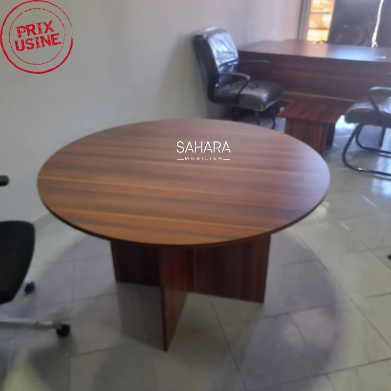 Table de réunion ronde en bois 120 cm Class Réf. A0499