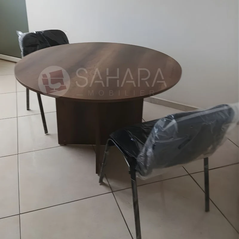 Table de réunion ronde en bois 120 cm Class Réf. A0499