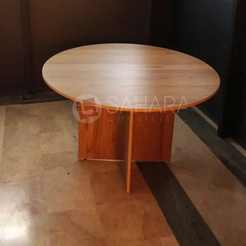 Table de réunion ronde en bois 120 cm Class Réf. A0499