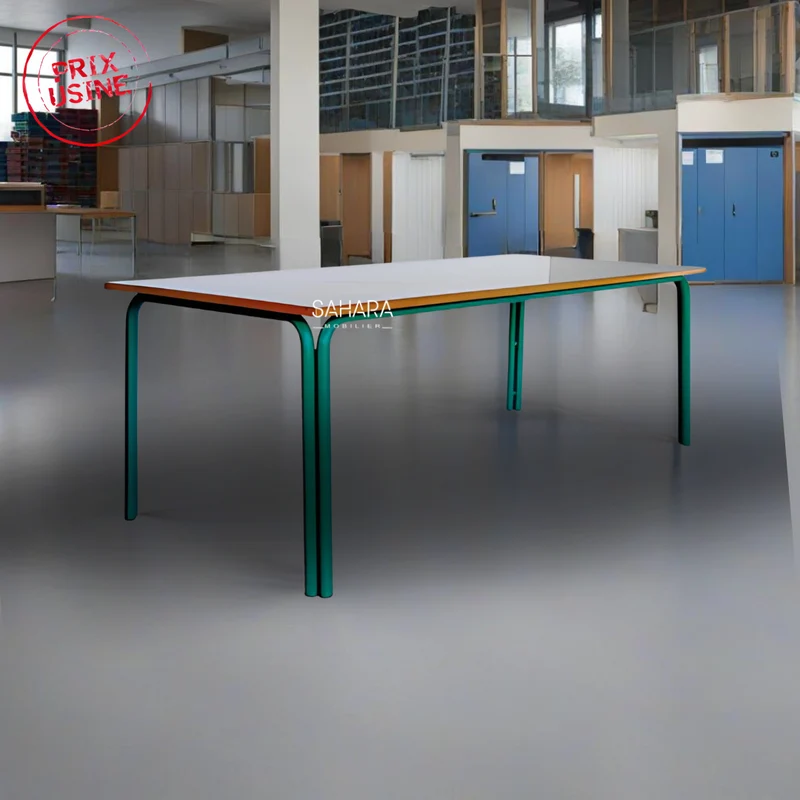 Table modulaire à piétement jumelé 200 x 90 cm Réf. A0549