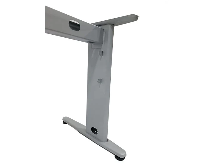Piètement de bureau métallique avec voile métallique perforé B0917