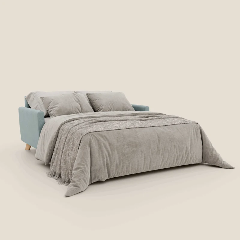 Francy canapé convertible avec têtières réglables en tissu détachable T17 vert aquamarine