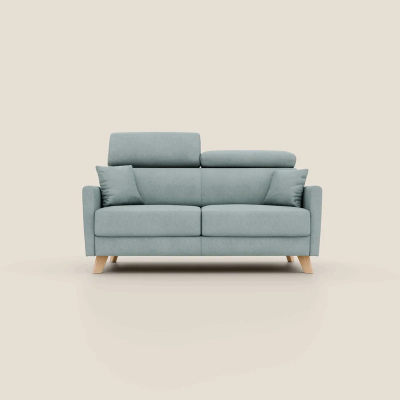 Francy canapé convertible avec têtières réglables en tissu détachable T17 vert aquamarine