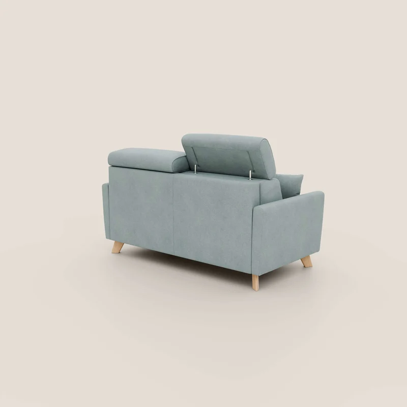Francy canapé convertible avec têtières réglables en tissu détachable T17 vert aquamarine