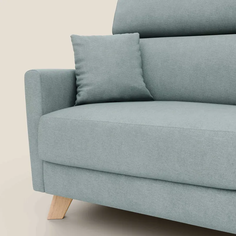 Francy canapé convertible avec têtières réglables en tissu détachable T17 vert aquamarine