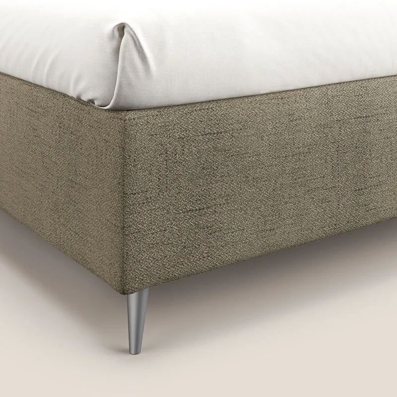 Febe sommier compact avec coffre de grande capacité en tissu imperméable T03 marron