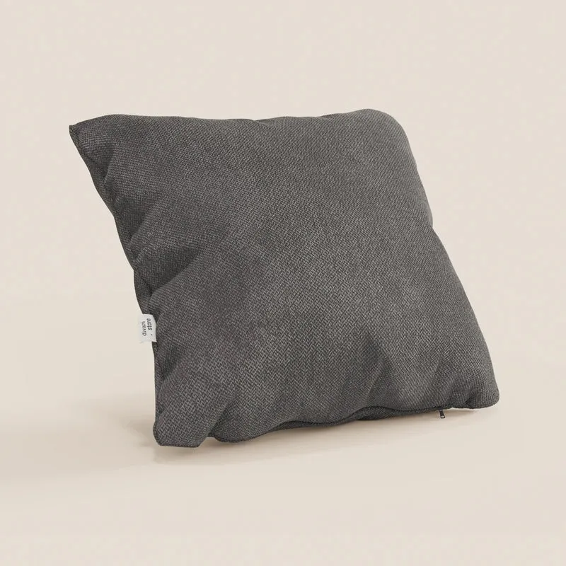 Sogno coussins carrés en tissu doux imperméable détachable T05 anthracite