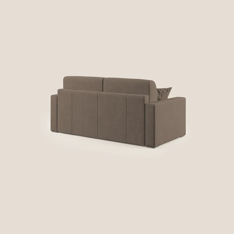 Best canapé-lit double en tissu imperméable T02 marron